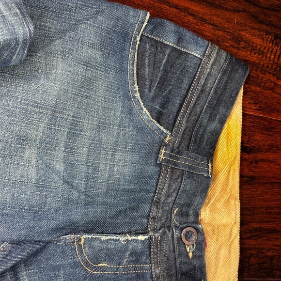 JOIE Vintage Y2K Women's Blue Wide leg Flare low rise Jeans 6 GUC - Picture 16 of 16